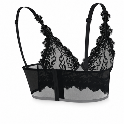 Elegant Triangle Lace Bra